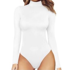 New With Tags [524gwod] Elegant Bodysuit, White Leotard, Tank Top Bodysuit, Bodysuit Tops, Casual Bodysuit, Bodysuit Jumpsuit, Full Body Suit, Slim Fit Top, Sleeveless Bodysuit