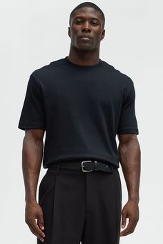 Available In Black. Crew Neck Short Sleeve 100% Cotton Imported | Mens Davison Premium Short Sleeve Tee Shirt in Black size Small by Fashion Nova Modern Black Crew Neck Shirt, Modern Black Crew Neck Top, Mens Tees, Black Tee, Everyday Essentials Products, Fashion Nova, Black Fashion, Short Sleeve Tee, Tee Shirts