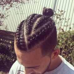 Man Braids, Bun Braids, Smart Hairstyles, New Long Hairstyles, Braid Styles For Men, Trendy We Fryzurach, Braids For Boys