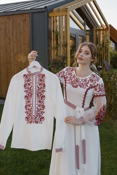 Ukraine Vyshyvanka Dress firebloss With Upper Embroidered Skirt and Pair Men Vyshyvanka Shirt Ukrainian Embroidered Sleeves Dress - Etsy Vyshyvanka Dress, Ukrainian Dress, Embroidered Sleeves, Embroidered Skirt, Sleeves Dress, Rose Dress, Ukraine, Dresses With Sleeves, Formal Dresses