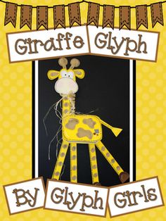 the giraffe glyph by glyphh girls is shown in yellow