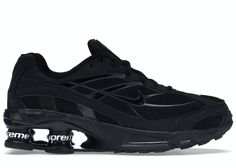 Supreme Brand, Black Nike Shoes, Black Shoes Men, Nike Shox, Air Jordan 3, Nike Air Max Plus, Liner Socks, Nike Fashion, Triple Black