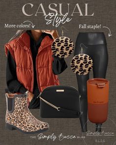 Leopard Print Outfits, Fall Attire, Found On Amazon, Fall Fashion Outfits, Casual Fall Outfits, Fall Outfit, Western Wear, Fashion Boots