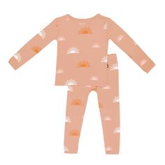 Your mini has grown so fast! Although she is no longer layette-sized, you can still dress her in the same super soft, all-natural bamboo rayon you both love. Our oh-so-adorable toddler pajamas include a long-sleeved top and matching pants. They’re perfect for story-time cuddles! 97% Rayon made from Bamboo, 3% Spandex Breathable material Designed for sensitive skin Long Sleeve Pajamas, Baby Wishlist, Holiday Wishlist, Boho Moon, Vintage Planes, Bassinet Sheets, Boho Sun, Toddler Pajamas, Vintage Boats