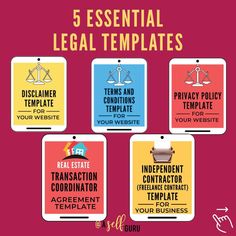 the five essential legal templates for your business