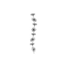 a black and white photo of flowers on a white background with the word love written in it