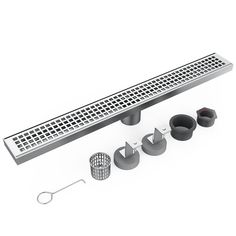 the drain grate is set up to be used as a shower head and other accessories