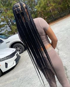 #knotlessboxbraids #braids #longhair #hairstyles #blackhairstyles #blackgirl #blackgirlshairstyles #explore #pinterest #viralpost #boxbraidshairstyles #large Feed In Braids Hairstyles, Box Braids Hairstyles For Black Women, Braids Hairstyles Pictures, Braided Cornrow Hairstyles, Cute Box Braids Hairstyles, Quick Braided Hairstyles, Protective Hairstyles Braids