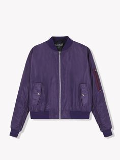 The Nylon Bomber Jacket, designed with a cropped fit. Featuring a quilted lining, sleeve pocket and a full zip front. Please see last slide for full size chart Check out our other listings for more colors and other streetwear styles. For news and product updates give us a follow on instagram at brandonthorne.us. Urban Purple Outerwear For Fall, Urban Purple Outerwear With Pockets, Trendy Nylon Outerwear With Pockets, Fall Nylon Windbreaker With Zip Fly, Purple Streetwear Windbreaker With Pockets, Trendy Nylon Outerwear With Ribbed Cuffs, Purple Winter Outerwear With Ribbed Cuffs, Winter Purple Outerwear With Ribbed Cuffs, Fall Windbreaker With Zip Fly