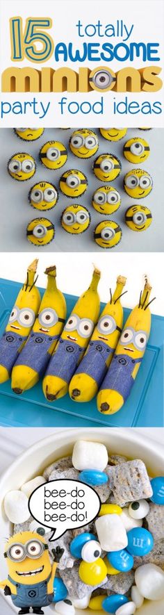 the despicable minion party food is ready to be eaten