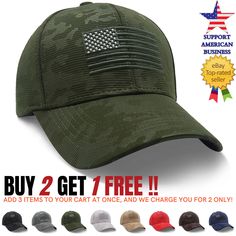 Free eBay listing template designed by BaySight Men Baseball Cap American Flag Tactical Snapback Visor Hat Trucker Camo Army Add a touch of patriotism and style to your headwear collection with these baseball caps featuring a silicone USA flag patch on the front. Crafted with care, these caps offer a perfect blend of fashion and comfort, making them a must-have accessory for any occasion. The USA flag silicone patch adds a patriotic flair to the cap, making it an ideal choice for those who want Military Style Baseball Cap For Outdoor Activities, Military Hats For Memorial Day Sports, Military Hats For Sports, Military Camouflage Trucker Hat For Sports, Military Style Hat For Sports On Memorial Day, Military Style Camouflage Trucker Hat For Sports, Memorial Day Sports Baseball Cap, Patriotic Adjustable Baseball Cap For Outdoor, Snapback Baseball Cap For Memorial Day Outdoor