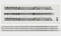 three different views of the same train engine and its track length, from top to bottom