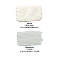 three shades of white paint with different colors