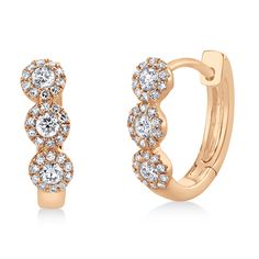 Style Number - AZ15528
Show her your love with these sparkly diamond earrings 14k rose gold (pink gold) which have an approximate weight of 0.37 ctw. They make for a great anniversary, birthday, or weddings day gift. Luxury Huggie Earrings With Halo Design For Anniversary, Diamond Earrings For Women, Diamond Huggie Earrings, Rose Gold Halo, Small Hoop Earrings, Wedding Anniversary Rings, Gold Halo, Huggie Earrings, Diamond Hoop Earrings