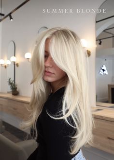 Scandinavian Blonde, Rooted Blonde Hair, Beach Blonde Hair, Rooted Blonde, Ice Blonde Hair, Perfect Blonde Hair, Bright Blonde Hair, Bonded Hair Extensions