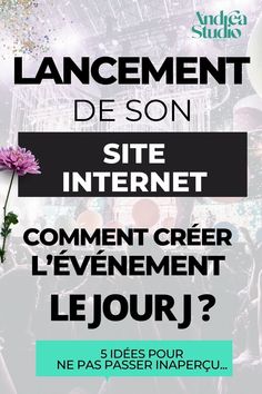 a poster with the words commentment de son site internet