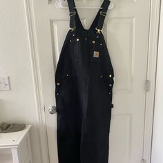 Black Carhartt Overalls Size 40-34 Perfect Condition Brand New Without Tags Black Carhartt Overalls, Carhartt Overalls, Men Carhartt, Black Color, Overalls, Man Shop, Brand New, Tags, Outfit Inspo