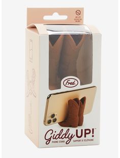 Fred Giddy Up! Pink Cowboy Boots Phone Stand | BoxLunch Western Home Accessories, Birthday Gift For Her Woman, Cute Western Gifts, Cowboy Gifts For Men, Western Desk Decor, Western Basket, Western Christmas Gifts, Western Gift Ideas, Cowgirl Things