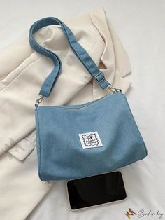 Bird in Bag - Portable Zipper Closure Fashionable Body Bag Ideal for Womens Daily Use Novelty Bags, Boston Bag, Bag Bag, Bird In Bag, Body Bag, Baby Blue, My Girl, Blue Color, Size Medium