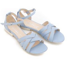 Zapato Light Blue Grain Crisscross Ankle-Strap Leather Sandal Size Eu 38 (7-7.5) This Leather Sandal Frames Your Foot With A Series Of Narrow Crisscrossed Bands And A Buckling Ankle Strap. S3- 1.1 Please Note Some Boxes May Have Wear/Damage To The Box If You Would Like The Shoes Sent Without Box Please Message Me. Light Blue Sandals With Ankle Strap And Heel Strap, Light Blue Sandals With Heel And Ankle Strap, Blue Open Toe Slingback Sandals With Buckle Closure, Light Blue Sandals With Heel Strap And Round Toe, Blue Slingback Sandals With Buckle Closure For Spring, Blue Sandals With Adjustable Strap For Spring, Spring Blue Sandals With Adjustable Strap, Adjustable Blue Open Toe Slingback Sandals, Blue Strap Sandals For Spring