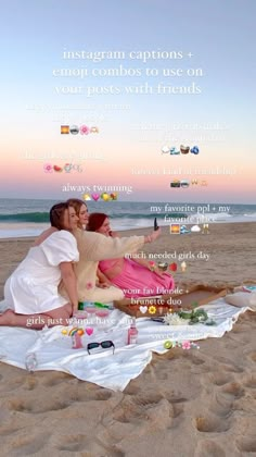 two women are sitting on the beach and one is holding a teddy bear