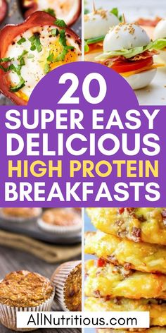 20 super easy delicious high protein breakfasts that are perfect for the whole family to enjoy