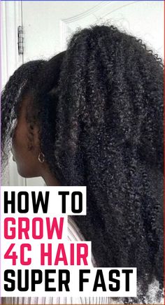 Learn how to grow 4c hair fast by reading this post. I've included 4C Hair growth tips. Learn how to grow natural hair fast and the best products for natural hair. I have included 4C Hair Care too. Learn how to grow your hair faster. Best Shampoo For 4c Natural Hair, Growing 4c Natural Hair Tips, Styling 4b Natural Hair, How To Get 4c Hair Curly, 4a Long Hair, Grow Your Hair, How To Make Your Hair Grow Faster Longer, Hair Products For 4c Natural Hair, Tips For Hair Growth Fast