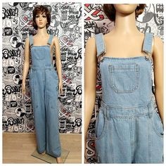 jean jumpsuit Denim jumpsuit Denim Overall Blue jumpsuit womens overall pants jean overalls Retro overalls Bib Overall M grunge overalls Bib Dungarees90 % - cotton; 10%-polyesterheight of the woman in the photo - 180 cmPlease refer to photos for details of condition. Measurements:Length: 150 cm/59.1"Inseam 80 cm/ 31.5"Rise: 56 cm/22.0"Hips: 102cm/ 40.1"Waist: 80cm/ 31.5"Tag Size: EUR-38; US-6noteThe color on the pictures may vary due to monitor settings and light reflections.Ready to shipPlease Utility Overall Jumpsuits And Rompers In Medium Wash, Utility Style Medium Wash Overalls Jumpsuit, Utility Medium Wash Overall Jumpsuits, Medium Wash Utility Overalls, Trendy Dark Wash Bib Front Overalls, Casual Medium Wash Full-length Jumpsuits And Rompers, Casual Medium Wash Full Length Jumpsuits And Rompers, Casual Medium Wash Full-length Jumpsuit, Trendy Fitted Shortalls