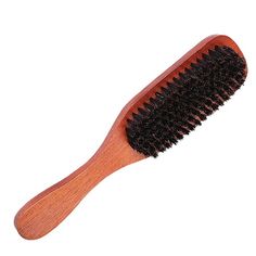 Bristle Brush Hair Beauty Tool Gift for Friend Slick Back Hairbrush Wooden Bamboo Size: 23.2X5.5CM.  Color: Black. Bestool Hair Brush, Slick Back Hairbrush, Slick Back Brush, Slick Brush, Teen Christmas Wishlist, 2025 Wishlist, Bristle Hair Brush, Bamboo Hair Brush, Round Comb