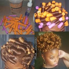 Natural Hair Perm Rods, Natural Hair Pictures, Tapered Natural Hair, Natural Hairstyle, Long To Short Hair