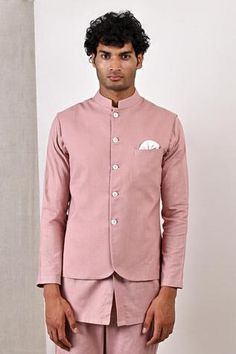 Shop for Bohame Purple Linen Blend Arnold Bundi And Band Collar Kurta Set for Men Online at Aza Fashions Collar Kurta, Purple Plain, Sleeveless Kurta, Purple Linen, Kurta Set For Men, Nehru Jackets, Kurta With Pants, Band Collar, Kurta Set