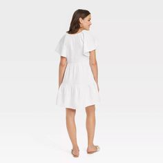 Women's Flutter Short Sleeve Mini Skater Dress - Universal Thread™ : Target Capsule Wardrobe Essentials, Mini Skater Dress, Casual Date, Sleek Fashion, Universal Thread, A New Day, Skater Dress, Flutter Sleeve, Capsule Wardrobe