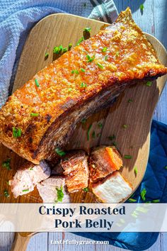 If you’re looking for restaurant-style pork belly with crazy crispy skin and the juiciest meat with tons and tons of flavor, my recipe will blow your mind. Skin On Pork Belly Recipes, Baked Pork Belly Recipes, Best Pork Belly Recipe, Roasted Pork Belly Recipe, Pork Belly Roast, Smoked Bacon Recipes, Smoked Pork Recipes, Pork Belly Recipes Crispy, Roasted Pork Belly