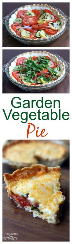 garden vegetable pie is an easy to make and delicious appetizer