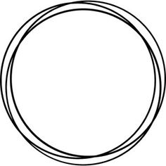 a black and white drawing of a circle with lines on the edges, in an oval shape