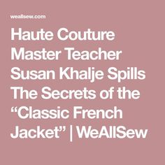 the words in white on a pink background that says,'haute coutre master