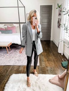 5 Pieces You Need in Your Fall Work Wardrobe - Loverly Grey Long Blazer Outfit, Pink Shacket, Work Wardrobe Staples, Work Wardrobe Essentials, What Do I Wear, Loverly Grey, Business Casual Dress Code, Winter Work Wear