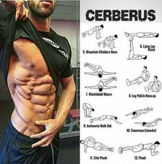 an image of a man doing exercises on his stomach and chest with the instructions below