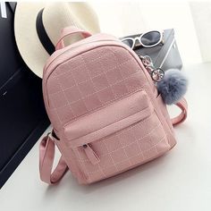 Casual Leather Satchel For Students, Casual Leather Satchel Backpack For Students, Trendy Soft Leather School Backpack, Casual Pink Leather Backpack With Adjustable Strap, Soft Leather Standard Backpack For School, Pink Leather School Backpack, Casual Soft Leather Backpack Satchel, Casual Soft Leather Rectangular Backpack, Pink Leather Backpack For School