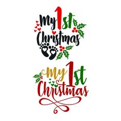 christmas svg files for silhouettes and cricut designs - my 1st christmas cut file