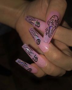 Business Nails, Nail Business, Aesthetic Nails, Nail Idea, Pink Nail, Aesthetic Shoes, Nailed It