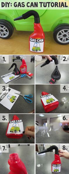 instructions to make a diy gas can car