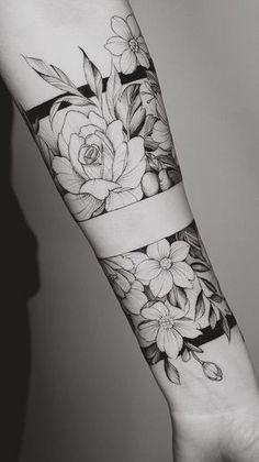 a person with a flower tattoo on their arm