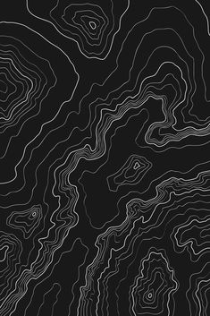 an abstract black and white background with wavy lines in the shape of mountains or hills