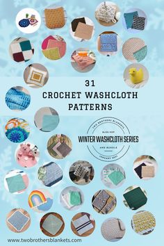 31 crochet washcloth patterns for winter