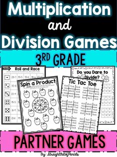 the 3rd grade math game for addition and division games, which includes three different types of numbers