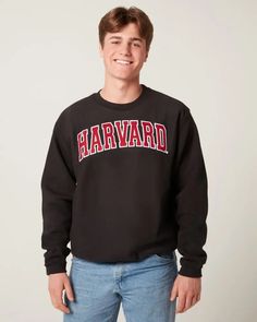 Show off your crimson spirit in style with this pro-weave crewneck! Soft, comfortable, and warm, this sweatshirt is a classic piece of Harvard apparel. This item was designed to be oversized and runs large. Consider sizing down from your normal size for your order (i.e. Normally a S? Consider purchasing an XS instead). Unisex design Oversized fit Super-soft lining Official Licensed Harvard University apparel All orders designed, packaged, and shipped by Harvard University students Looking for mo Harvard Merchandise, Harvard Sweater, Harvard Students, University Apparel, Harvard University, Financial Aid, Unisex Design, Big Kids, Custom Clothes