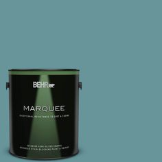 behr marquee paint in blue with the light coming from it's top