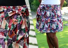 Floral never goes out of style, like these floral mini skirts with belt. Perfect additions to your wardrobe regardless of season. Wear it with a simple top on a warmer day, and wear it over tights in winter. The waist is shirred on both side to ensure a comfortable fit and the large front band holds your tummy. Very versatile. You can wear it with or without the sash belt. Measurement:~~ length: 44 cm (17")~~ waist: fits and stretches comfortably from 66 to 100 cm (26" to 39")~~ belt: 212 cm (83 Tights In Winter, Plus Size Mini Skirt, Simple Elegant Dress, Skirt Kawaii, Kawaii Skirt, Teen Skirts, Everyday Skirts, Short Summer Skirts, Bridesmaid Skirts