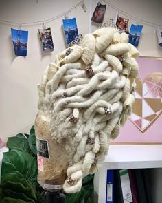 Fantasy Hair Competition, Extreme Wig Styling, Wigs Storage Ideas, Curly Hair Sculpture, Rococo Wig Tutorial, Marie Antoinette Wig Diy, Yarn Wig, Beyonce Hair